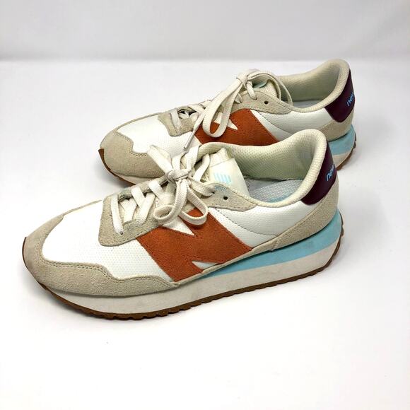 NEW BALANCE 237 Sea Salt/Soft Copper Retro Running Shoes/Sneakers - Women 9 - Picture 2 of 7